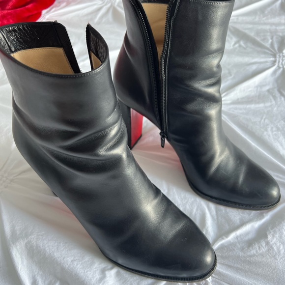***SOLD***Christian Louboutin Adox black leather boots 85mm - Picture 1 of 4